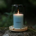 【期間限定クーポン配布中】LOOPLE キャンドルシリンダー ウッド アクア 06663703 ペガサスキャンドル ループル キャンドル ホルダー スタンド キ...
