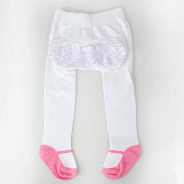 【ポイント最大30倍 ※要エントリー】ベビーフリルタイツ 0-6M ピンク 343 BabyEmpo...
