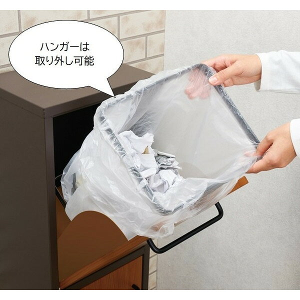 TRASH DOUBLE ダークウッド S23-0593 セトクラフト SETOCRAFT ゴミ箱 ダストボックス 分別 室内 キッチン 台所 キャスター付き おしゃれ プレゼント ギフト [3]
