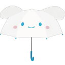 【期間限定クーポン配布中】耳付き傘 シナモロール 47cm 19369 1面ビニール窓付き キャラクター ジェイズプランニング 長傘 こども 子ども キッズ 通...