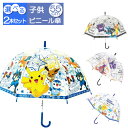 【期間限定クーポン配布中】【選べる! ポケモン 傘2本セット】 子供ビニール傘 55cm ポケットモンスター ミライドンコライドン フレンズ ビッグスター グレ...