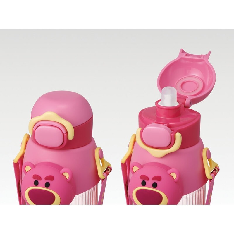 スケーター ツムツム ロッツォ キッズ プラスチック水筒 ストロータイプ 590ml 広...