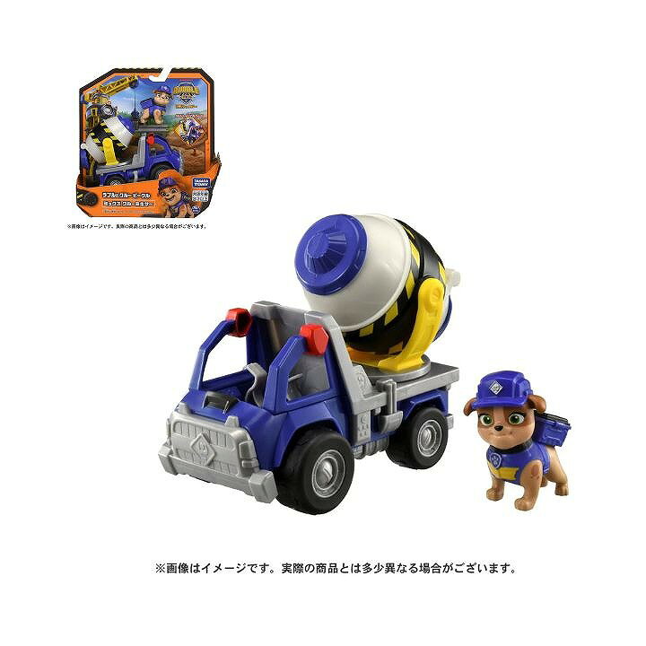 商品名パウ・パトロール ラブル＆クルー ビークル ミックス クルーミキサー商品説明ギミック付きビークルとフィギュアのセット！ 「ラブル＆クルー」で活躍するミックスのクルーミキサーが登場！ (1)ミキサーが上下に動くよ！ (2)ミックスのフィギュアを運転席に乗せて遊ぼう！ 【商品内容】 ビークル(1)、ミックス フィギュア(1) 商品詳細パッケージサイズ: W230×H230×D95mm 発売日 : 2025年11月15日 対象年齢: 3歳〜JANコード4904810000440備考(C)2025 Spin Master Ltd. PAW PATROL and all related titles, logos, characters; and SPIN MASTER logo are trademarks of Spin Master Ltd. Used under license. Nickelodeon and all related titles and logos are trademarks of Viacom International Inc.（パウパトロール フィギュア ラブル クルー ビークル子供 こども 玩具 おもちゃ 男の子のおもちゃ キッズフィギュア アニメ タカラトミー タカラ トミー たからとみー パウ パトロール PAW PATROL PAWPATROL テレビアニメ TVアニメ キャラクター登録日：2025/10/29）ギミック付きビークルとフィギュアのセット！ パウ・パトロール ラブル＆クルー ビークル ミックス クルーミキサー