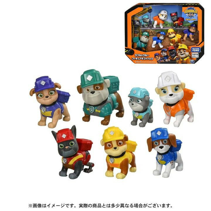 乐天商城 - パウ・パトロール ラブル＆クルー フィギュアギフトパック タカラトミー おもちゃ ギフト プレゼント ミニカー