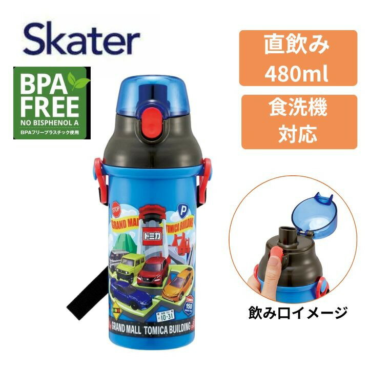 【ポイント最大29.5倍 ※要エントリー】スケーター 水筒 直飲 プラスチック ワンタ...