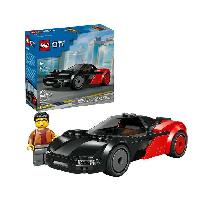 樂天商城 - レゴ CITY シティ EVスーパーカー 60486 LEGO プレゼント ギフト おもちゃ ブロック