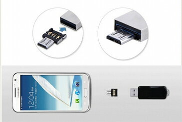 送料無料 極小USBホストアダプタ A-Micro-B 極小のOTGアダプタ スマホ タブレット マウス接続 キーボード接続 周辺機器接続
