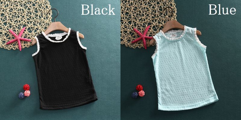 送料無料タンクトップ ノースリーブ トップス 子供服 レース メッシュ 女の子 キッズ カジュアル 100 110 120 130 140