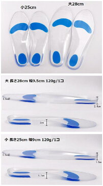 送料無料インソール 中敷 中敷き 衝撃吸収 衝撃防止 足裏保護 痛み 負担軽減 立ち仕事 クッション ジェル 柔らかい 滑り止め スニーカー パンプス 洗える 1足分 2枚セット メンズ レディース 女性用 男性用 男女兼用 フリーサイズ