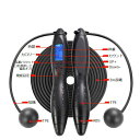 送料無料 カウンター付き縄跳び 縄なし縄跳び エア縄跳び デジタルカウンター ボール付き デジタル表示 室内 屋内 室外 屋外 トレーニング 有酸素運動 運動不足解消 ダイエット シェイプアップ エクササイズ 脂肪燃焼 なわとび