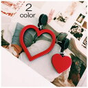 ピアス ハート ラブリー ラブ LOVE ピンク レッド 赤...