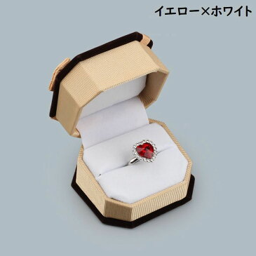 送料無料 ジュエリーボックス ジュエリーケース ギフトボックス プレゼントボックス アクセサリーケース アクセサリーボックス 箱型 八角形 リボン ピアス リング ブローチ プレゼント ギフト 贈り物 誕生日 お祝い クリスマス バレンタイン ホワイトデ