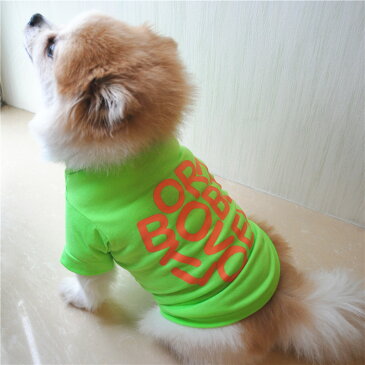 送料無料 ペットウェア ドッグウエア Tシャツ 半袖 カットソー ペット用 犬用 猫用 犬の服 洋服 英字プリント おしゃれ かわいい 可愛い ドッグウェア 小型犬 イヌ用 いぬ用 ネコ用 ねこ用 アルファベット 英語