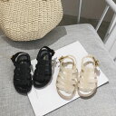 子供用サンダル キッズサンダル フラット ぺたんこ 歩きやす...