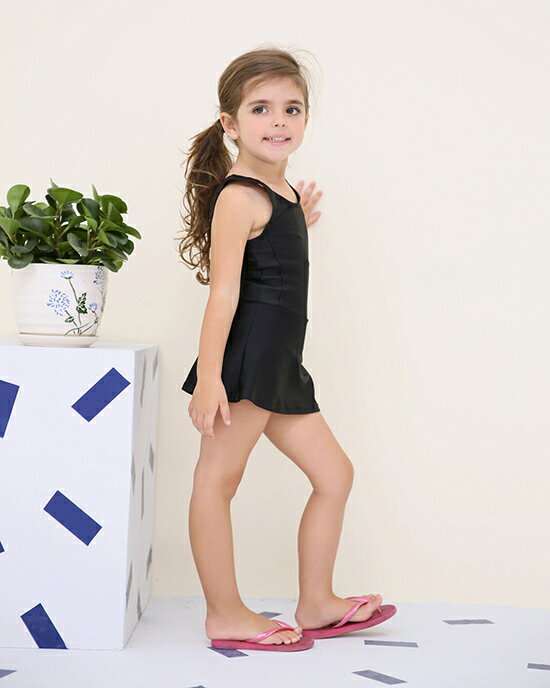 送料無料 スクール水着 オールインワン ワンピース スカート一体型 女の子 キッズ ジュニア 子供用 女児 女子 UPF50+ UVカット スイムウエア スク水 プール スイミング 水泳 スイムウェア 学校 中学生 小学生 幼稚園 保育園 シンプル 無地 単色 ソリッドカラー 110cm 120cm 1 3