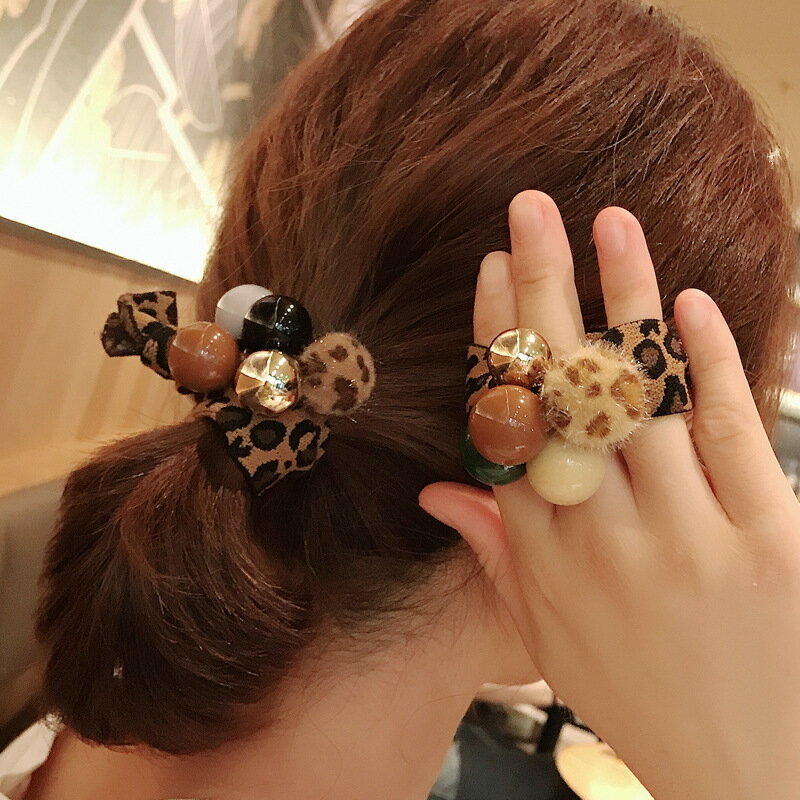 楽天市場】ヒョウ柄（ヘアゴム｜ヘアアクセサリー）：レディース