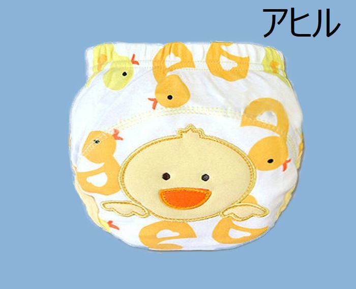 送料無料 ショーツ トレーニングパンツ 布オムツ パンツ 赤ちゃん ベビー 幼児 かわいい キャラクター 漏れ防止 通気性 洗えるおむつ