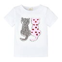 送料無料 半袖Tシャツ キッズ ベビー 子供服 こども服 スパンコール 猫 ねこ ネコ 星 スター Tシャツ ラウンドネック プルオーバー おしゃれ 女の子 女児 80 90 100 110 120 130 140 2