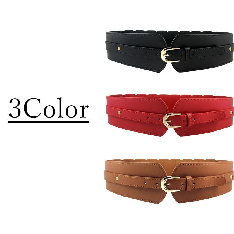 送料無料 サッシュベルト コルセットベルト レディース 女性 女子 ワイド フェイクレザー ストレッチ ゴム 伸縮 弾性 ファッション小物 服飾雑貨 ウエストマーク おしゃれ きっちり