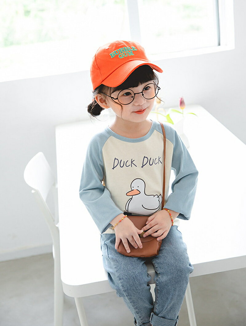 送料無料 Tシャツ カットソー 長袖 トップス キッズ ベビー 男の子 女の子 丸襟 プ...