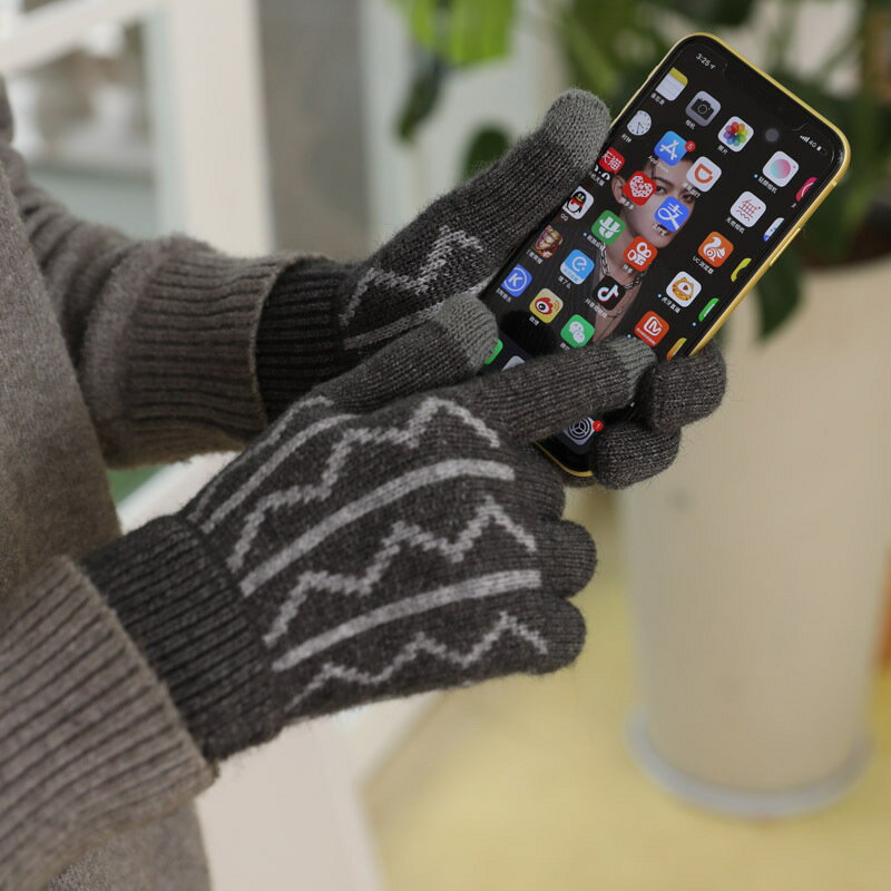 送料無料 手袋 メンズ ニット スマホ対応 ス...の紹介画像2