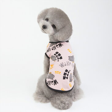 送料無料 ドッグウェア いぬ服 カットソー ノースリーブ 袖なし 犬 猫 ペット用品 トップス 上着 プルオーバー パイピング リンガー 裾ラウンドカット 英字ロゴ プリント こぶた ソリッドカラー シンプル カジュアル かわいい おしゃれ 小中型 イヌ