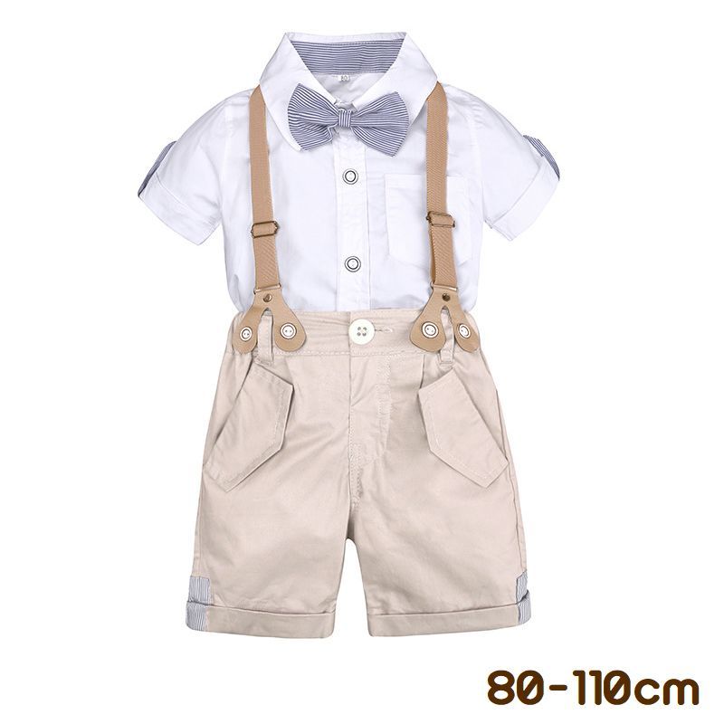 送料無料 セットアップ 上下セット キッズ ベビー 男の子 子供服 トップス 半袖シャツ ボトムス 半ズボン ポケット …
