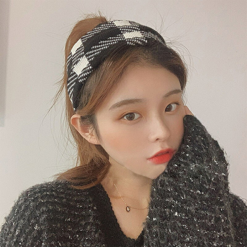送料無料 ヘアバンド ヘアアクセサリー レディース 女性用 ターバン まとめ髪 チェ...