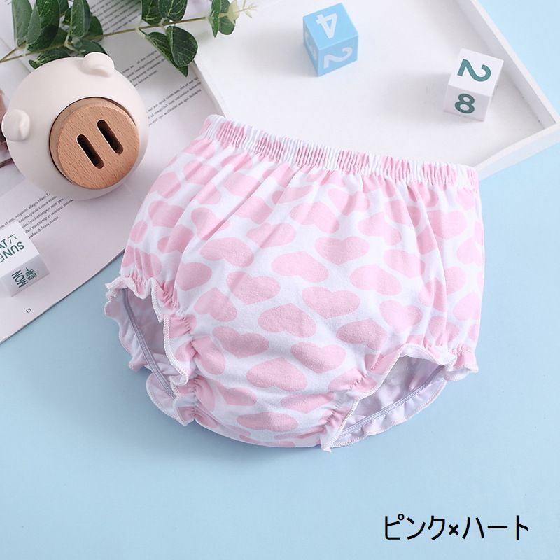 送料無料 ブルマパンツ かぼちゃパンツ ベビー キッズ 赤ちゃん 乳児 女の子 男の子 子供服 ボトムス 短パン ショートパンツ ウエストゴム ハート 花柄 フラワー ドット ボーダー 星 スター ゾウ ウサギ アニマル 動物 ピンク グレー ブルー カジュアル かわいい 2