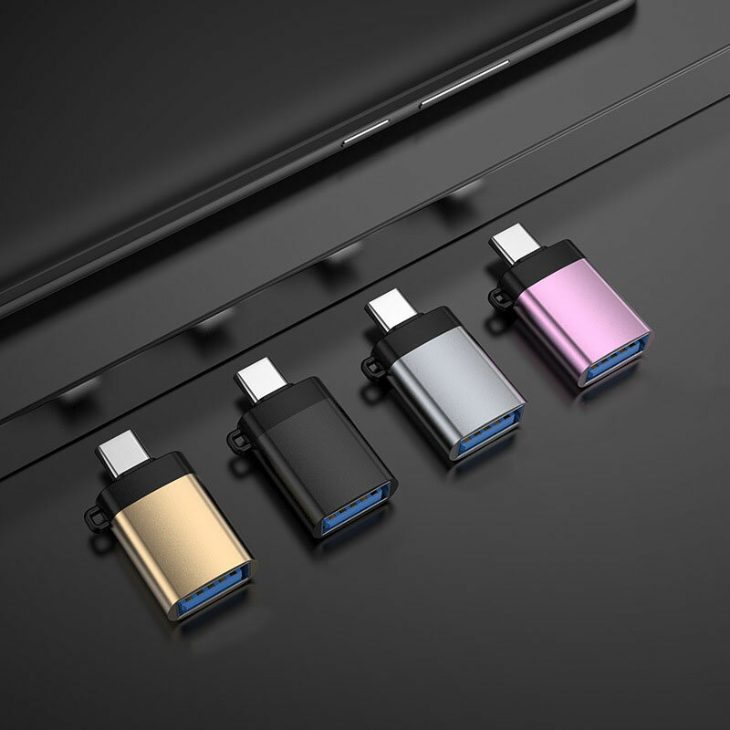 送料無料 変換アダプター Type-C USB3.0 充電 データ転送 アクセサリー Macbook パソコン PC スマートフォン 携帯 タブレット アンドロイド ストラップ付き チェーン付き スマホ モバイル USB タイプC アクセサリー