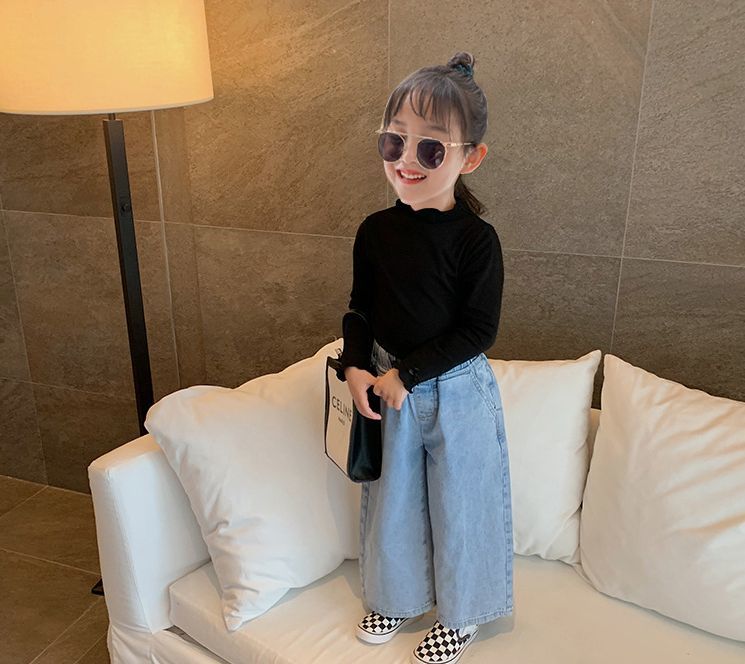 送料無料 カットソー 長袖 ハイネック ロングTシャツ 子供服 キッズ ベビー ジュニ...