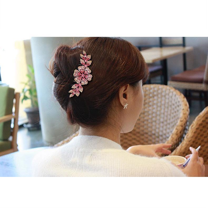 送料無料 ヘアコーム 髪留め ヘアアクセサリー レディース 女性 髪飾り 花 フラワ...