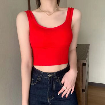 送料無料 ハーフトップブラジャー 下着 インナー レディース 女性 婦人 タンクトップ カップ付き ノンワイヤーブラジャー シンプル カジュアル おしゃれ かわいい