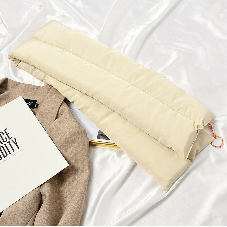 送料無料 ティペット マフラー レディース 無地 シンプル クロス 中綿 防寒 暖かい あったか ストール スヌード ネックウォーマー 保温 差し込み コンパクト 18×120cm ネイビー グレー ブラック カジュアル 通勤 通学 春 秋 冬 女性 婦人 彼女 妻 ギフト 贈り物 母の日 ホワ