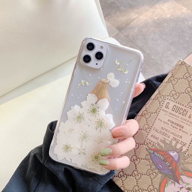 送料無料 iPhoneケース スマートフォンケース スマホカバー 花 フラワー 女の子 ド...