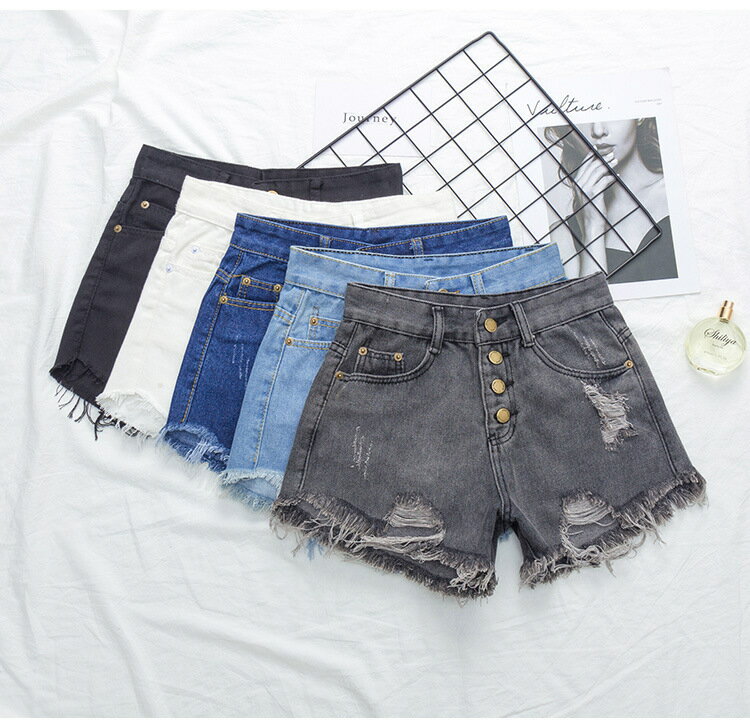 送料無料 ショートパンツ デニムパンツ レディース 女性 ボトムス ハイウエスト ミニ デニム ジーンズ ダメージ加工 切りっぱなし 大きいサイズあり カジュアル 定番 おしゃれ スタンダード 着まわし ベーシック 普段使い お出かけ ヘビロテ 婦人用