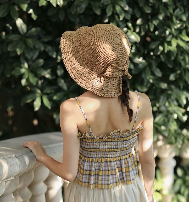 送料無料 麦わら帽子 ストローハット メトロハット クルーハット レディース 大人...