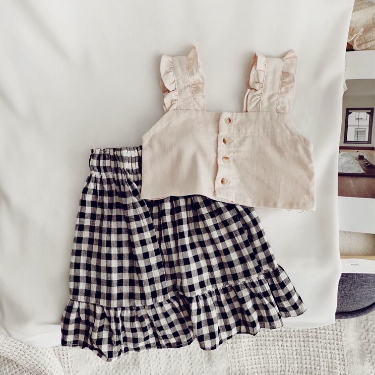 送料無料 セットアップ キャミソール スカート 2点セット キッズ 子供服 女の子 フ...