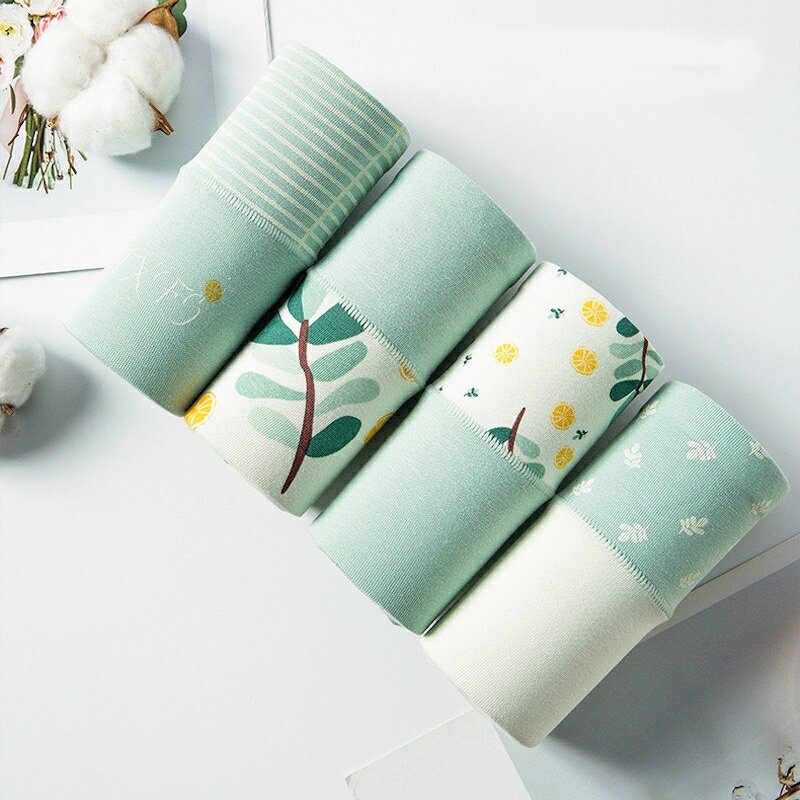 送料無料 スタンダードショーツ レディース 女性用 インナー 緑 ハイウエスト パン...