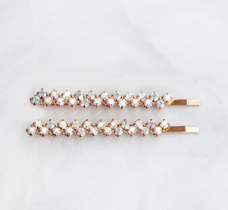 送料無料 ヘアピン 2個セット ヘアアクセサリー レディース 女性 髪留め 髪飾り ヘアアレンジ ラインストーン キラキラ 結婚式 発表会 パーティ お洒落 大人可愛い お出かけ 婦人 2