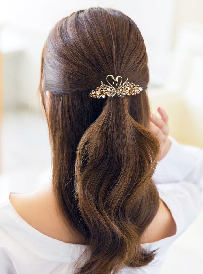 送料無料 ヘアバレッタ ヘアクリップ ヘアアクセサリー レディース 女性 髪留め 髪...