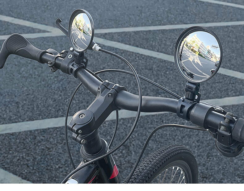 送料無料 自転車用ミラー バックミラー サイドミラー サイクルミラー バーエンドミ...