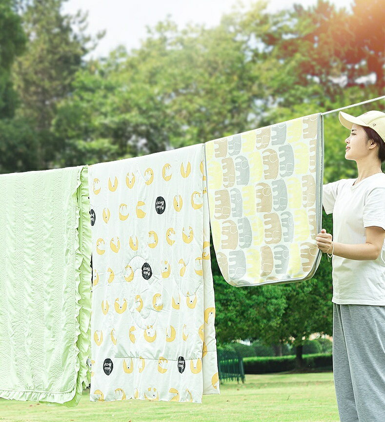 送料無料 物干しロープ 洗濯ロープ ランドリーロープ ハンガーロープ 5m 洗濯用品 アウトドア用品 室外 多機能 多用途 カラビナ付き 長さ調節可 便利グッズ ロープ キャンプグッズ シンプル 取り付け簡単 持ち運び 紐 白 plusnao-10331028 Plus Nao サンプル画像2