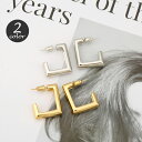 送料無料 ハーフフープピアス レディース アクセサリー C型 スクエア 四角 おしゃれ かわいい シンプル スタイリッシュ エレガント カジュアル デイリー 通勤 オフィス ギフト プレゼント 贈り物 女性用 婦人用(4)