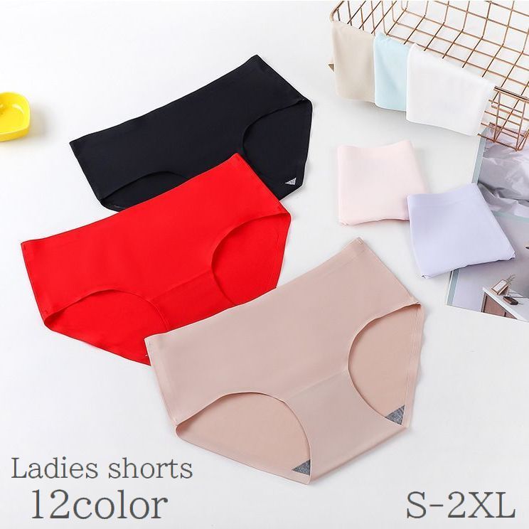 送料無料 スタンダードショーツ レディース 女性用 インナー 下着 パンツ 無地 シンプル シームレス 響かない フルバック カジュアル パンティ ランジェリー デイリー 普段使い 婦人用 大きいサイズあり