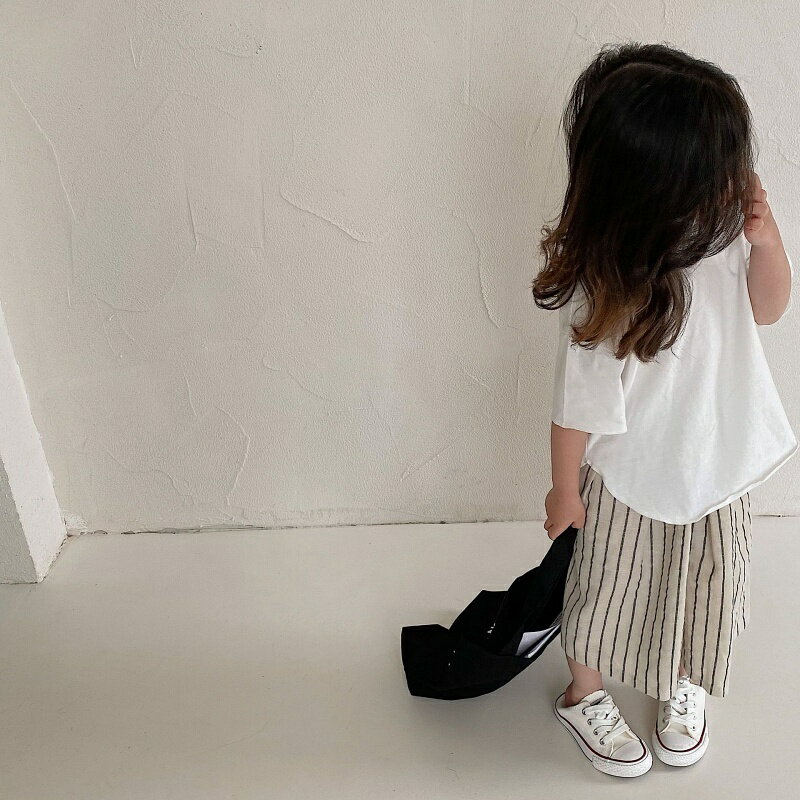 送料無料 カットソー チュニック Tシャツ 半袖 子供 キッズ ジュニア トップス ラウンドネック テールカット 単色 無地 シンプル 着回し カジュアル お洒落 子供服