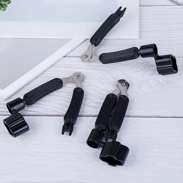 送料無料 ギター メンテナンス用品 ワインダー ブリッジピン外し ニッパー 多機能 3way 弦交換 工具 ストリングワインダー 弦ニッパー ペグ回し ブラック ホワイト イエロー plusnao-10335922 Plus Nao サンプル画像3
