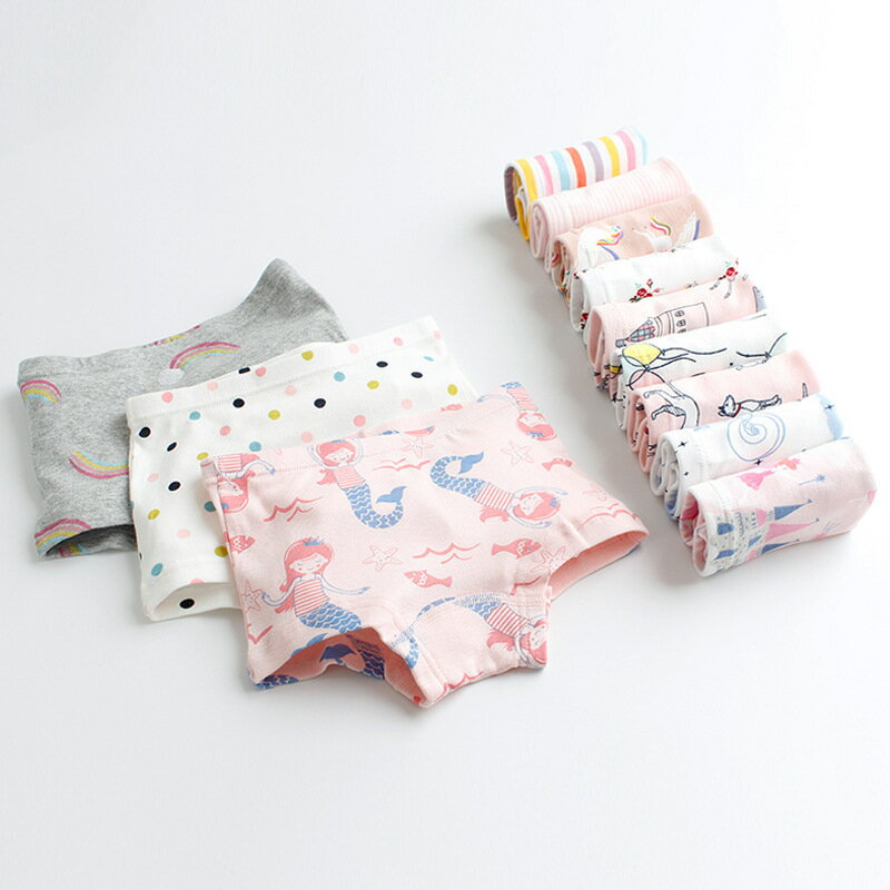 送料無料 ボックスショーツ 3枚セット キッズ ジュニア ベビー 女の子 インナー ショーツ 下着 プリント 通気性 ボーイレッグ ボクサーパンツ デザイン豊富 かわいい 3