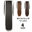 送料無料 ポイントウィッグ 部分ウィッグ ストレート ロング つけ毛 リボン式 ヘアアレンジ エクステ レディース 女性 装着簡単 ポニーテール 可愛い おしゃ...