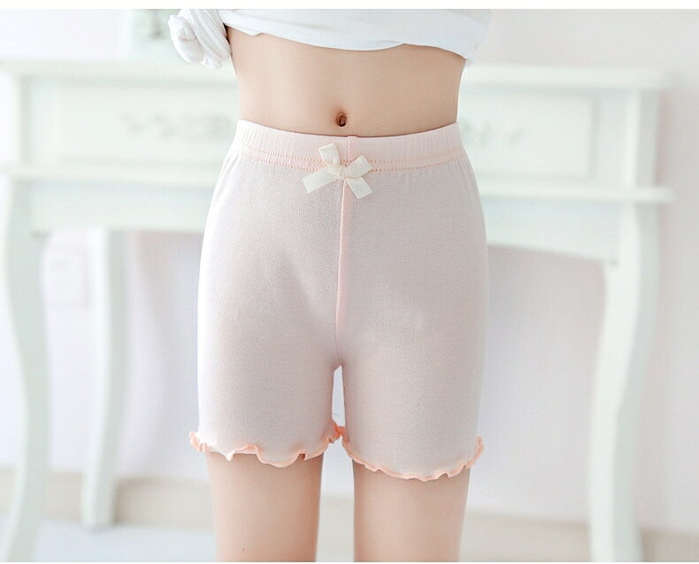 送料無料 ペチパンツ オーバーパンツ タップパンツ 女の子 キッズ 子供用 ジュニア インナーボトムス 無地 メロウフリル リボン チラ見え防止 安全ショーツ 下着 肌着 定番 シンプル 可愛い 透け防止 部屋着 ガールズ 女児 黒 グレー 白 ピンク 2